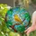 Yellow Canary Finch Stained Glass Tiffany Art Emerald Green Leaves Nature Decor Stained Glass Suncatcher - 2