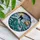 Black Cat Great White Shark Tall Ship - Stormy Seascape Full Moon Marine Adventure Stained Glass Suncatcher - 3
