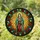 Virgin Mary Praying Floral Golden Halo Sunbeam Tiffany Glass - Spiritual Home Decor Stained Glass Suncatcher - 1