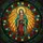 Virgin Mary Praying Floral Golden Halo Sunbeam Tiffany Glass - Spiritual Home Decor Stained Glass Suncatcher - 5