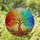 Tree of Life Four Seasons Stained Glass Vibrant Jewel Tones Intricate Mosaic Art Decor Stained Glass Suncatcher - 1
