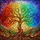 Tree of Life Four Seasons Stained Glass Vibrant Jewel Tones Intricate Mosaic Art Decor Stained Glass Suncatcher - 5