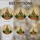 Traditional Stained Glass Christmas Tree Presents Golden Star Ornaments - Holiday Decor Stained Glass Suncatcher - 4
