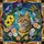 Tabby Cat Stained Glass with Wildflowers & Butterflies - Tiffany Style Cat Lover Gift Stained Glass Suncatcher - 5
