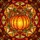 Large Plump Pumpkin Stained Glass Mosaic - Tiffany Style Jewel Tone Geometric Patterns Stained Glass Suncatcher - 5