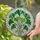 Ginkgo Biloba Stained Glass Leaf Mosaic Tiffany Art Style Emerald Lime Green White Stained Glass Suncatcher - 2