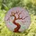 Gnarled Cherry Blossom Tree Stained Glass - Pink Flowers Dense Mosaic Art Gift Stained Glass Suncatcher - 1