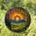 Tiffany Style Stained Glass Sun Mosaic Rolling Hills Cypress Trees Home Accent Stained Glass Suncatcher - 1