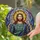 Jesus Christ Stained Glass Tiffany Jewel Tones - Religious Christian Faith Gift Decor Stained Glass Suncatcher - 2