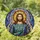 Jesus Christ Stained Glass Tiffany Jewel Tones - Religious Christian Faith Gift Decor Stained Glass Suncatcher - 1