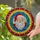 Santa Claus Stained Glass Mosaic Portrait - Tiffany Style Christmas Window Decor Gift Stained Glass Suncatcher - 2