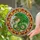 Magnificent Coiled Green Dragon Stained Glass Artwork with Tiffany Style Jewel Tones Stained Glass Suncatcher - 2