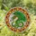 Magnificent Coiled Green Dragon Stained Glass Artwork with Tiffany Style Jewel Tones Stained Glass Suncatcher - 1