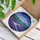 Vibrant Stained Glass Lavender Field Lake Mountain - Tiffany Style Jewel Tone Art Stained Glass Suncatcher - 3
