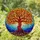 Tree of Life Stained Glass Tiffany Style Mosaic Roots Canopy - Intricate Jewel Tones Stained Glass Suncatcher - 1