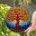 Tree of Life Stained Glass Tiffany Style Mosaic Roots Canopy - Intricate Jewel Tones Stained Glass Suncatcher - 2