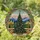 Tiffany Stained Glass Christmas Tree Winter Landscape Candelabra Festive Holiday Decor Stained Glass Suncatcher - 1
