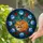 Sleeping Fox Tiffany Stained Glass Forest Foliage Flowers Berries Butterflies Colorful Mosaic Stained Glass Suncatcher - 2