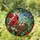Cardinal Birds Nest Stained Glass - Tiffany Style Red Berries & Green Branches Stained Glass Suncatcher - 1