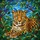 Majestic Leopard Tiffany Stained Glass Jungle Art Emerald Eyes Rosette Coat Detail Stained Glass Suncatcher - 5
