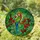 Stained Glass Tropical Parrot with Red Berries Green Leaves - Tiffany Style Jewel Tone Art Decor Stained Glass Suncatcher - 1