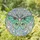 Intricate Stained Glass Luna Moth Eye-Spots - Glowing Jewel Tone Spring Blossom Cloud Art Stained Glass Suncatcher - 1