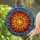 Glowing Stained Glass Sun Mosaic Tiffany Style - Fiery Solar Flare Window Art Decor Stained Glass Suncatcher - 2