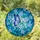 Tiffany Style Stained Glass Butterfly Floral Mosaic Art - Blue Green White Jewel Tones Stained Glass Suncatcher - 1