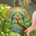 Macaws Stained Glass Tropical Landscape Tiffany Jewel Tones - Full Moon River Scene Stained Glass Suncatcher - 2