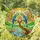 Macaws Stained Glass Tropical Landscape Tiffany Jewel Tones - Full Moon River Scene Stained Glass Suncatcher - 1