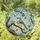 Colorful Translucent Singing Bird on Gnarled Branch Stained Glass Art - Tiffany Style Mosaic Flowers Stained Glass Suncatcher - 1