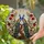 Regal Peacocks Stained Glass Art - Tiffany Style Tree Branch Roses Blooming Sky Mosaic Stained Glass Suncatcher - 2