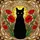 Black Cat Red Poppies Stained Glass Art - Tiffany Style Mosaic Home Decor Gift for Cat Lovers Stained Glass Suncatcher - 5