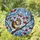 Stained Glass Chipmunk Red Berries Winter Tree Branch Mosaic Art Tiffany Glass Style Stained Glass Suncatcher - 1