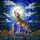 Wolf Pup Howling Moon Night Sky Stained Glass Pine Trees Rocky Ground - Nature Gift Stained Glass Suncatcher - 5