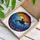 Orca Whale Stained Glass Tiffany Jewel Tones Ocean Sunset Marine Life Decor Gift Stained Glass Suncatcher - 3