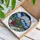 Stained Glass Steam Locomotive Train - Snowy Landscape Pine Trees Passenger Cars Winter Scene Stained Glass Suncatcher - 3