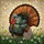 Wild Turkey Stained Glass Art - Fanned Tail Iridescent Bird Wildlife Home Decor Stained Glass Suncatcher - 5