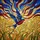 Highly Detailed Blue Red Barn Swallow Golden Wheat Tiffany Stained Glass Mosaic Art Stained Glass Suncatcher - 5
