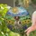 German Shorthaired Pointer Trotting Dog Sunflowers Mountains Tiffany Glass Jewel Tone Gift Stained Glass Suncatcher - 2