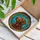 Chocolate Labrador Retriever Stained Glass Dog Art - Tiffany Style Ornate Blue Mosaic Gift Stained Glass Suncatcher - 3