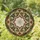 Tiffany Style Stained Glass Starburst Flower Medallion Floral Mosaic Botanical Jewel Tones Stained Glass Suncatcher - 1