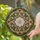 Tiffany Style Stained Glass Starburst Flower Medallion Floral Mosaic Botanical Jewel Tones Stained Glass Suncatcher - 2