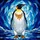 Emperor Penguin Black Orange Gold Chest Stained Glass - Tiffany Icy Water Mosaic Stained Glass Suncatcher - 5