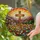 Rugged Wooden Cross Wildflower Meadow Sunset Mountains - Glowing Tiffany Stained Glass Stained Glass Suncatcher - 2