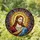 Jesus Christ Stained Glass Tiffany Style Radiant Halo Jewel Tones - Religious Decor Stained Glass Suncatcher - 1