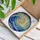 Majestic Ocean Wave Radiant Sun Stained Glass - Tiffany Style Shimmering Droplets Home Decor Stained Glass Suncatcher - 3