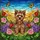 Yorkshire Terrier Dog Stained Glass Art - Colorful Flowers Outdoor Landscape Decor Gift Stained Glass Suncatcher - 5