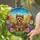 Yorkshire Terrier Dog Stained Glass Art - Colorful Flowers Outdoor Landscape Decor Gift Stained Glass Suncatcher - 2