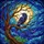 Iridescent Black Raven Full Moon Stained Glass - Tiffany Style Tree Branch Decor Art Stained Glass Suncatcher - 5